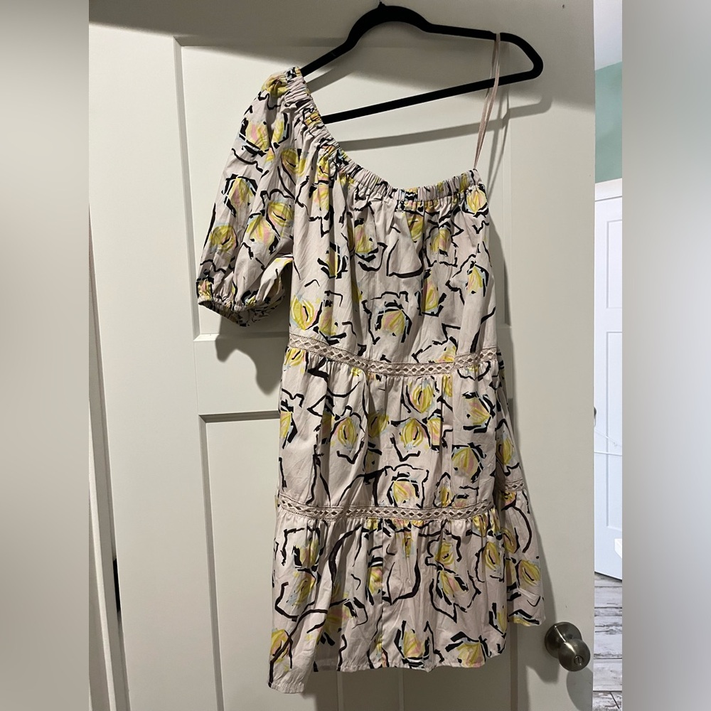 Floral One-Shoulder Dress